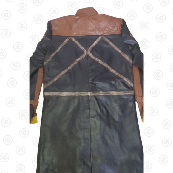 Watch Dogs 2 Aiden Pearce Leather Trench Coat - Picture 2 of 7
